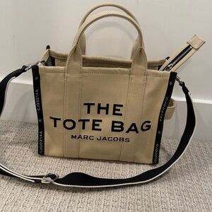 BRAND NEW Marc Jacobs Medium Tan Canvas Tote Bag